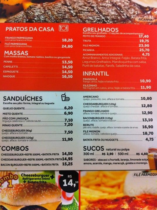 Olá Resendão cardápio