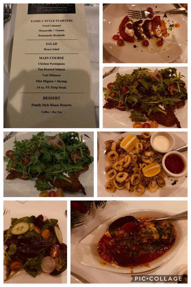 menu at 103 prime at valentino s steakhouse park ridge