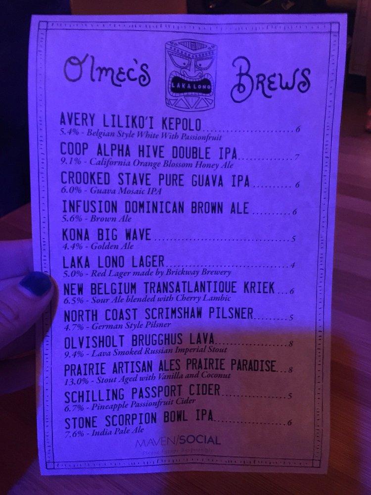 Menu at Laka Lono Rum Club, Omaha