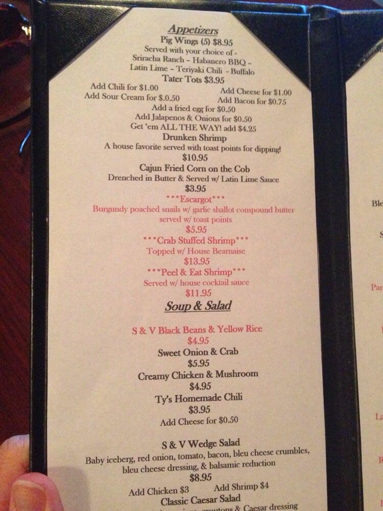 Menu at The Stein & Vine pub & bar, Brandon