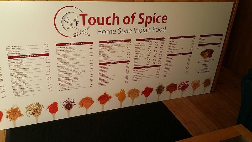 Menu at Spice Land fast food, Brentwood