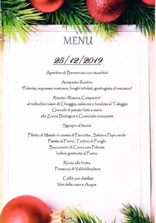 Menu di Albergo - Ristorante Italia Risorta 