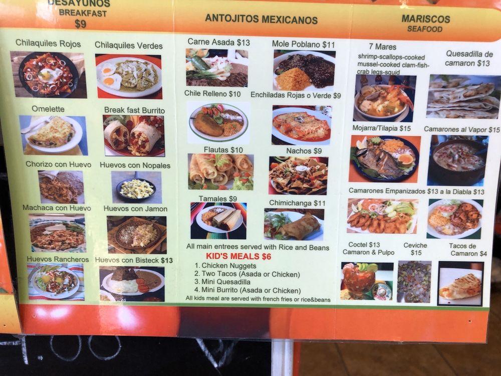 Carta de Salsa Mexican Restaurant, Dillon