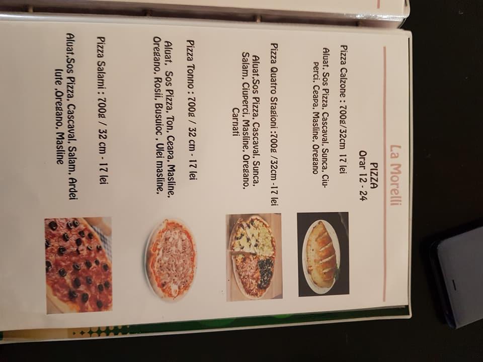 Menu at Restaurant Moreli, Armeniș