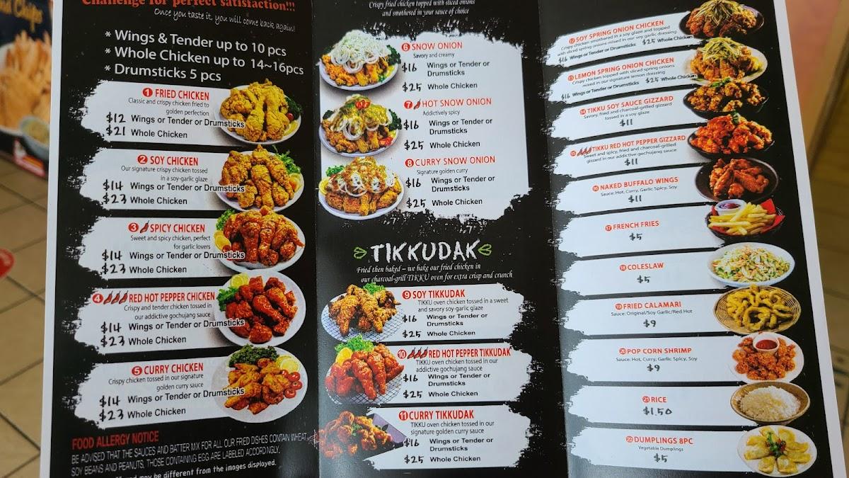 Menu at CM Chicken restaurant, Waipahu