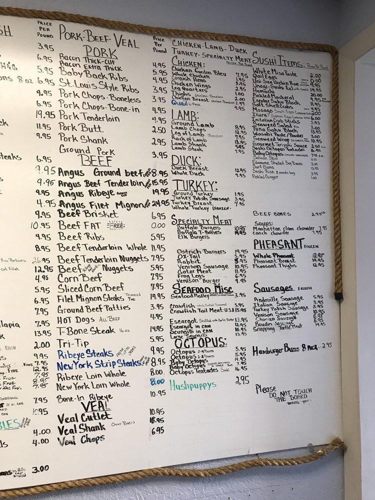 Menu at Direct Seafood Outlet restaurant, Melbourne