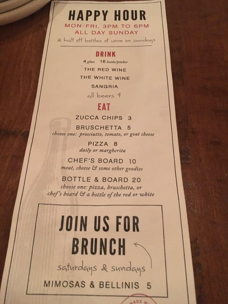 Menu at North Italia pub & bar, Tucson
