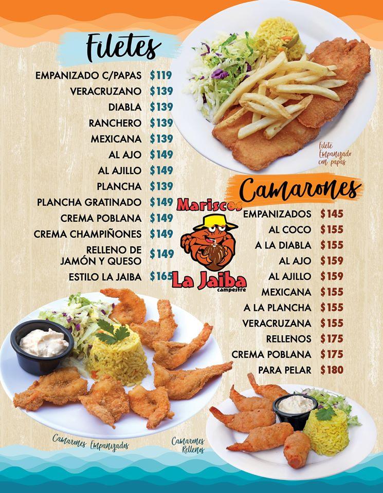 Menu at La Jaiba restaurant, Ciudad Apodaca, PARQUE 1581 Industrial Huinala  66645