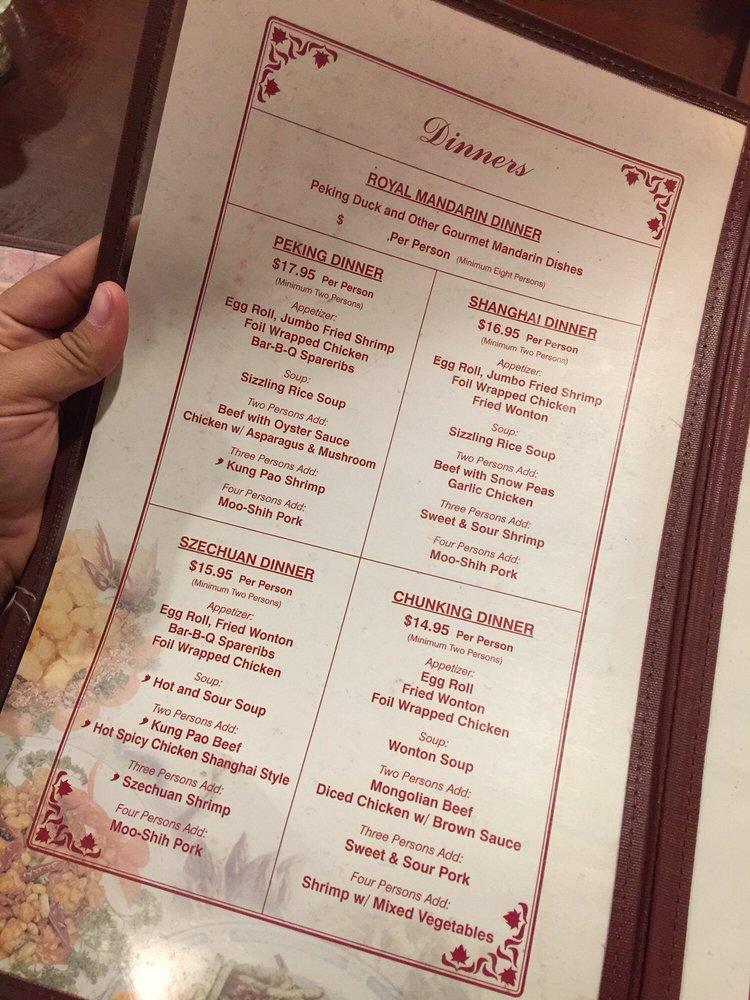 Great Castle Chinese Restaurant Menu