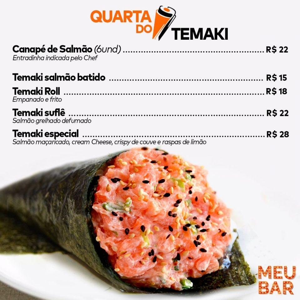 Meu Bar cardápio