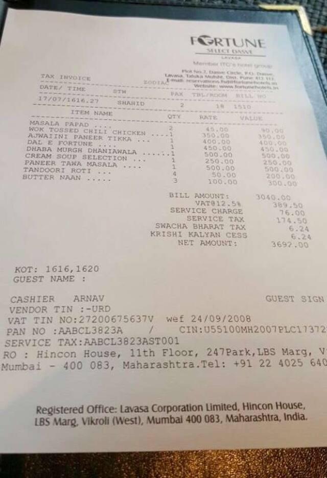 Zodiac menu
