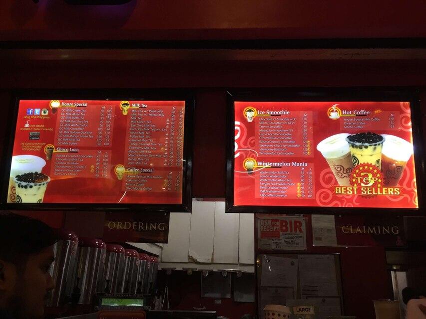 Menu at Gong Cha, San Juan, G/F Foodcourt