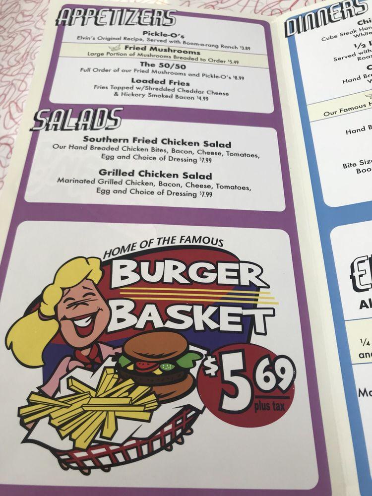 Menu at Boomarang Diner restaurant, Holdenville