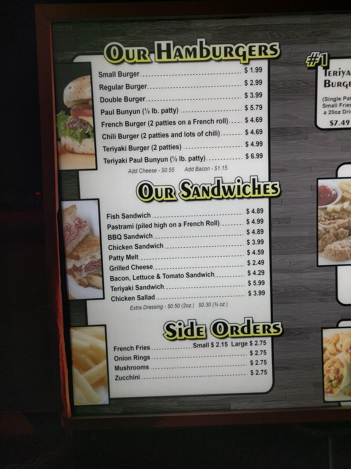Menu at Country Boy Drive In, LLC restaurant, Bakersfield