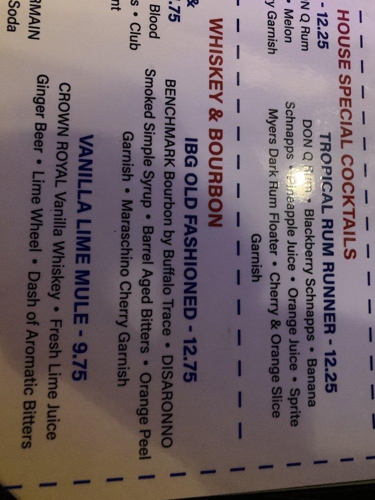 Menu at International Beer Garten pub & bar, Lutz, Pointe Village Dr