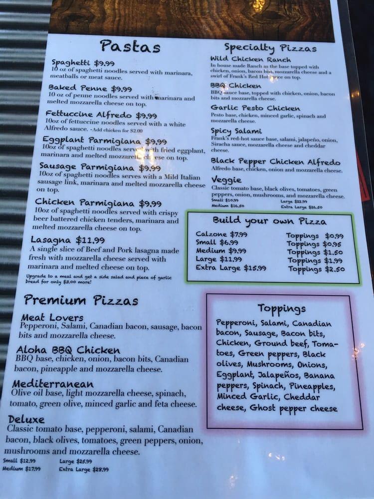 Menu at TK Pizza & Pasta pizzeria, Tehachapi