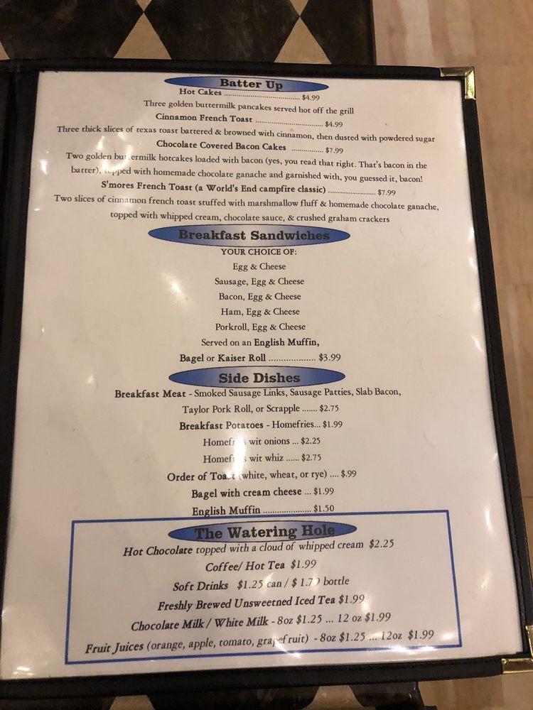 Menu at Forksville’s Big Mike’s Steaks & Hoagies steakhouse, Forksville