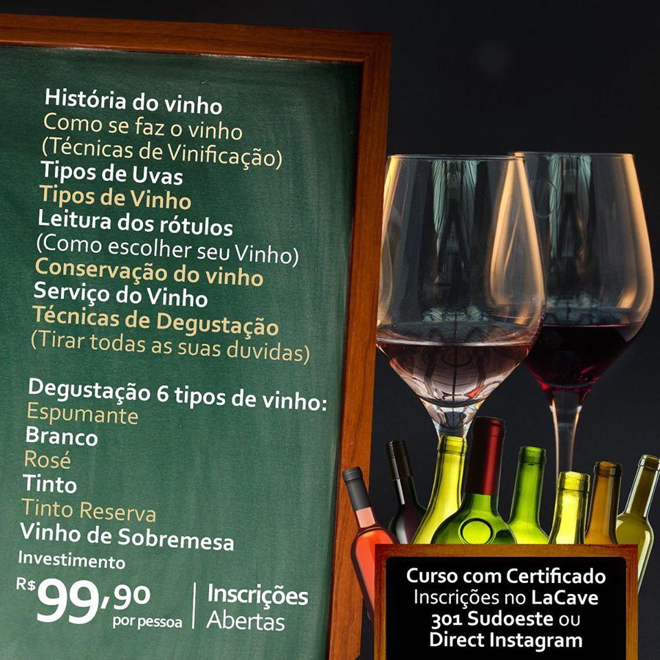 Menu at La Cave Wine Bar, Brasília