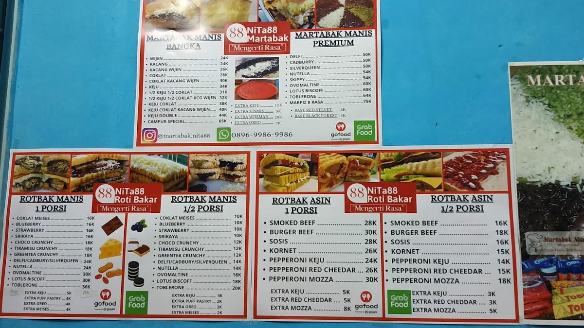 Menu At Martabak Nita 88 Restaurant Bekasi Regency