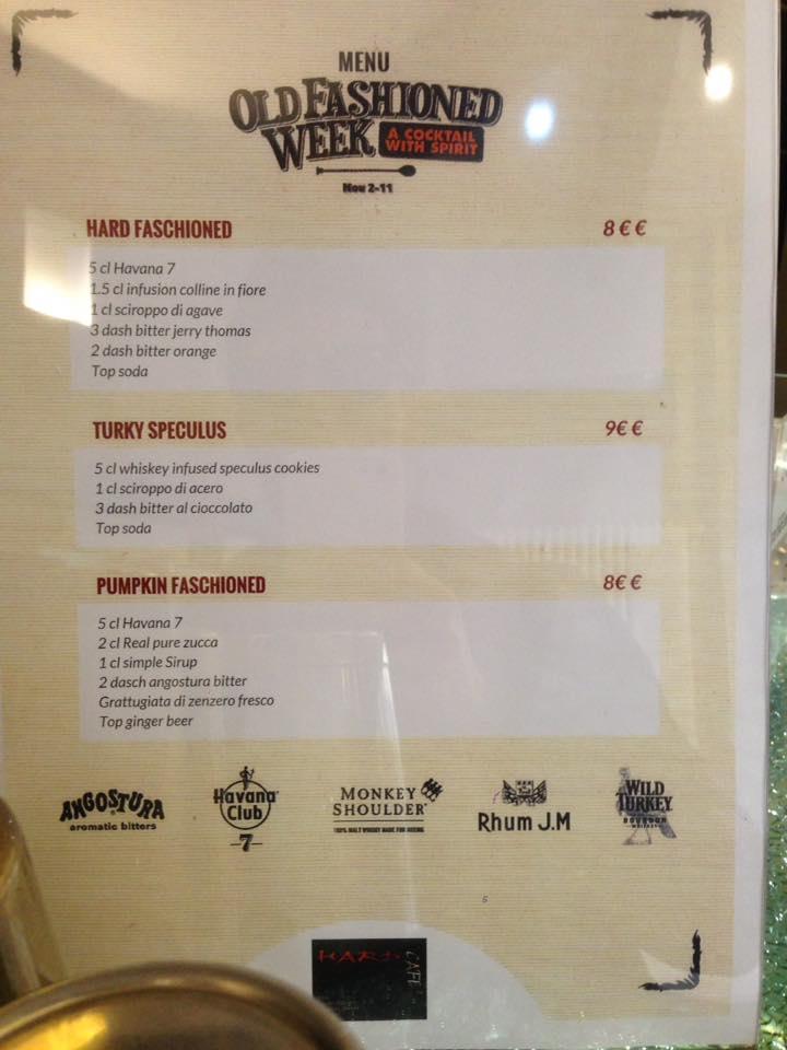 Menu di Hard Cafè 