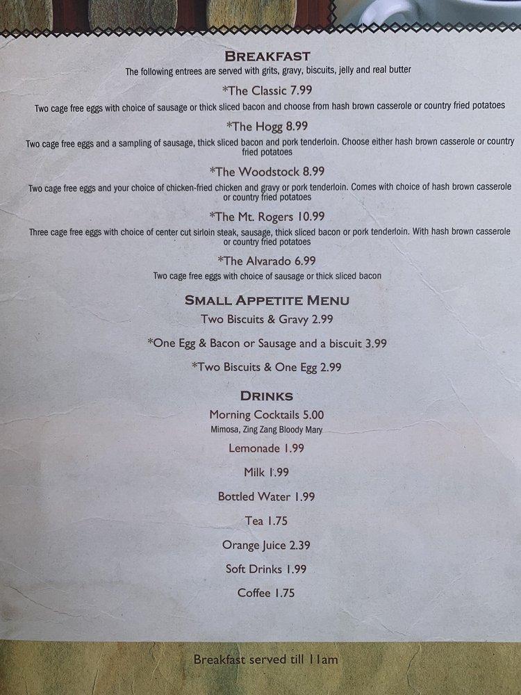 Menu at Damascus Diner cafe, Damascus