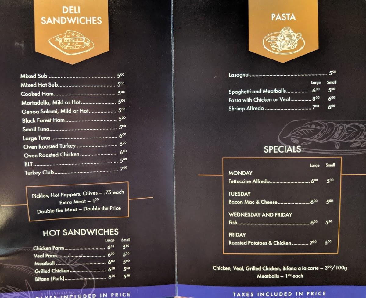 golden spoon menu