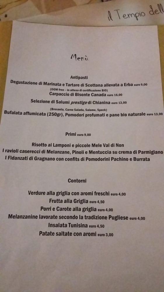 Menu di Braceria 