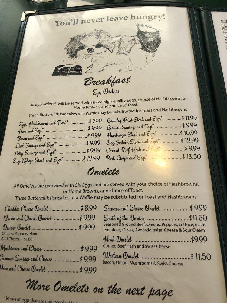 Menu at Molly's Family Restaurant, Spokane