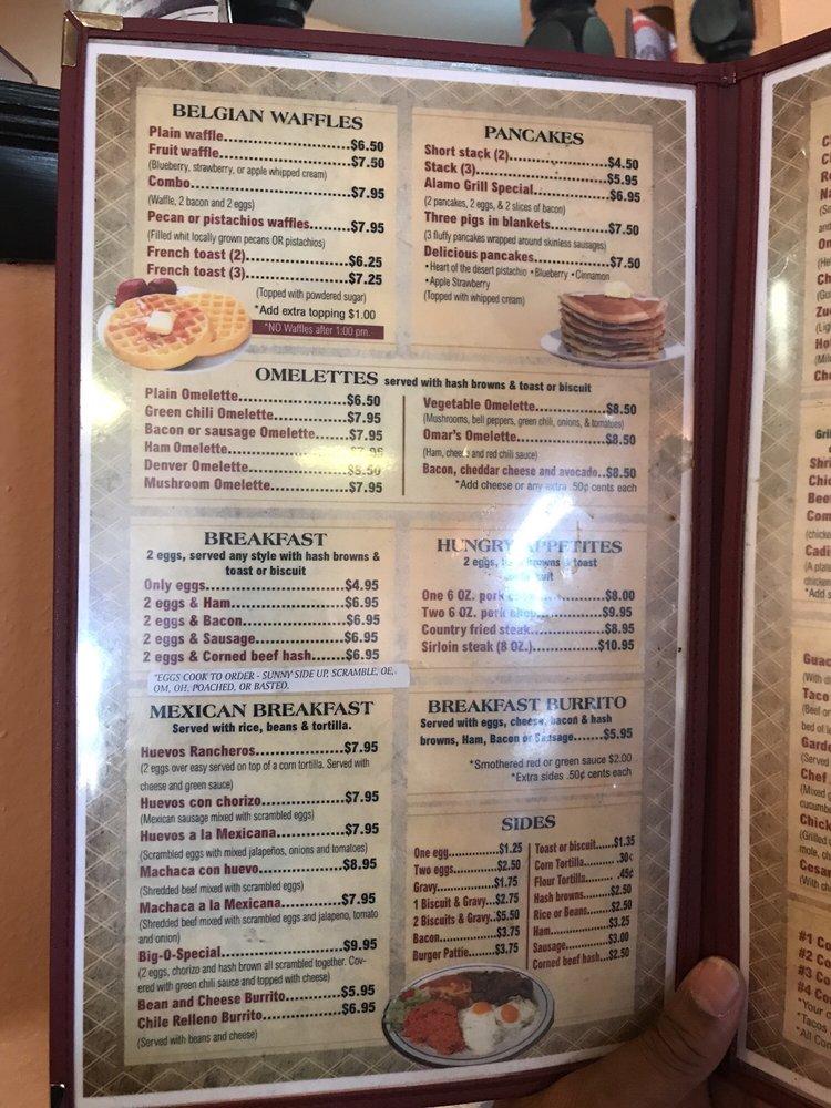 Menu at Alamo Pancake & Steakhouse Grill, Alamogordo, N White Sands Blvd