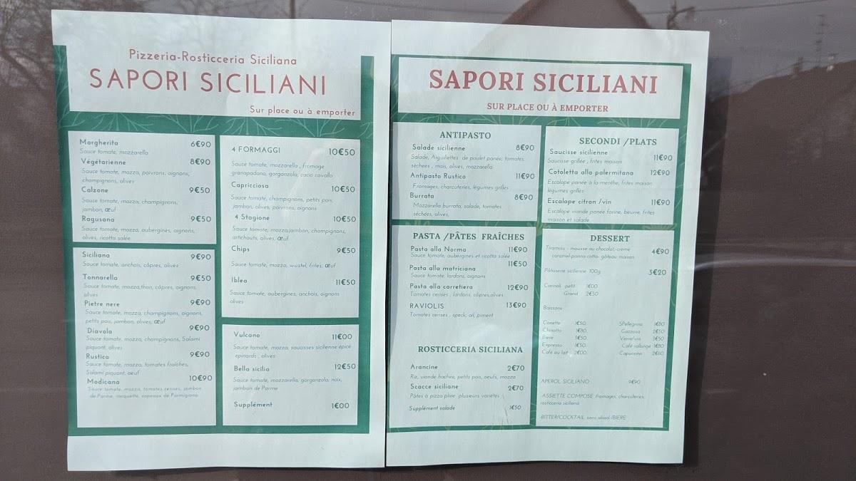 Menu At Sapori Siciliani Restaurant, Kingersheim