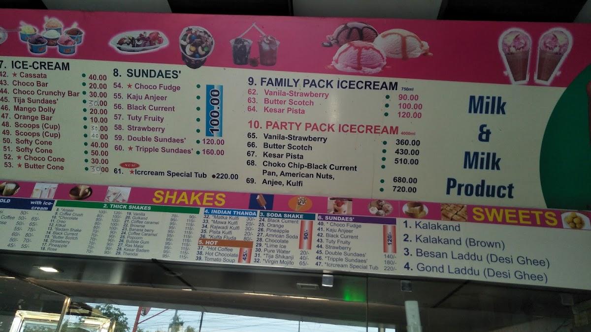 Menu at Tija Cafe, Alwar, HJ56+FR4