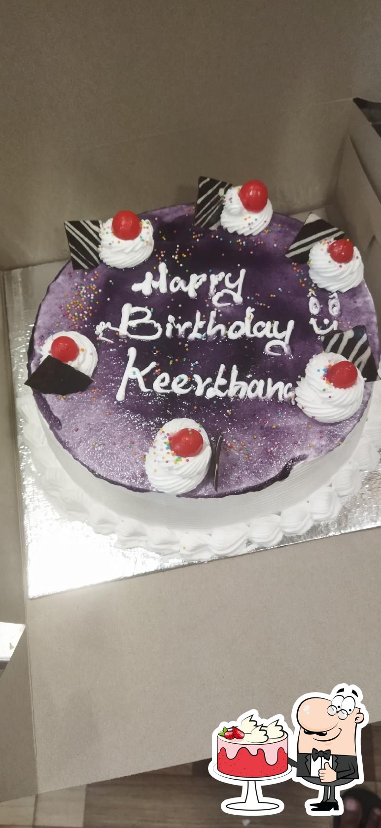 ❤️ Indigo Rose Happy Birthday Cake For Keerthana