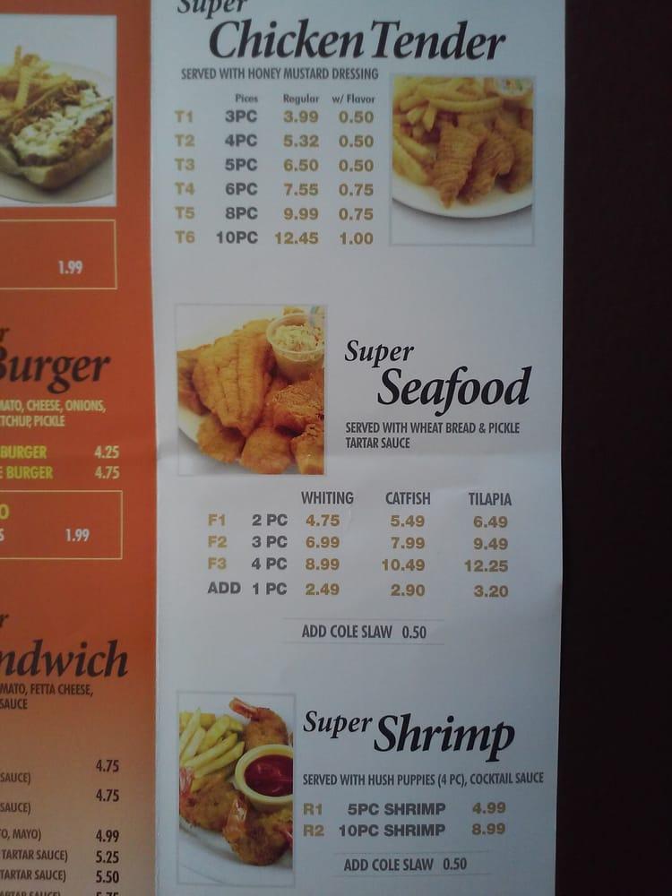 Menu at A1 Wings fast food, Redan