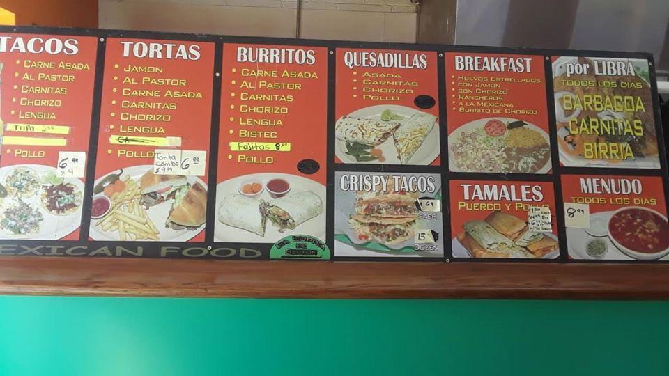 Menu at La Lupita Carniceria y Taqueria restaurant, Belton