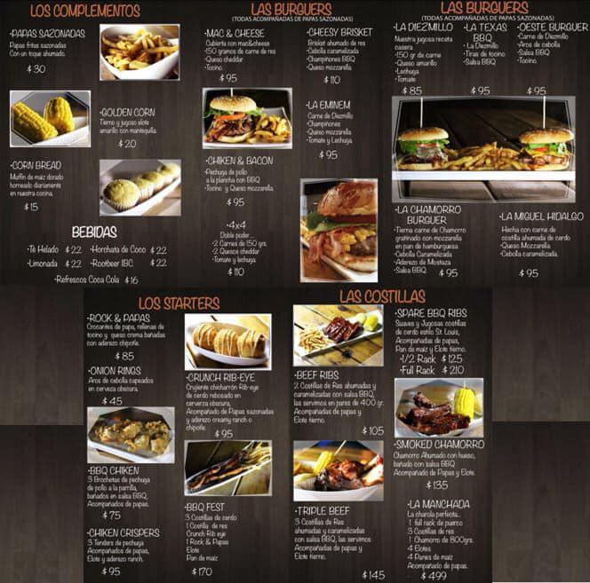 Menu At La Costilla Steakhouse Guaymas