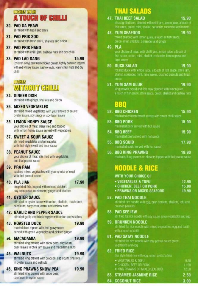 menu-at-thailand-only-restaurant-ulladulla