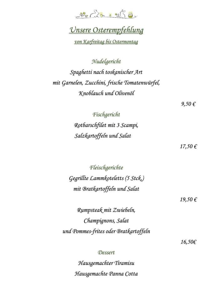 Speisekarte von Pizzeria Portobello, OberOlm