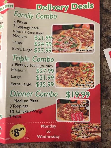 Menu at Pizza Mart pizzeria, Brampton, Ebenezer Rd Unit 11