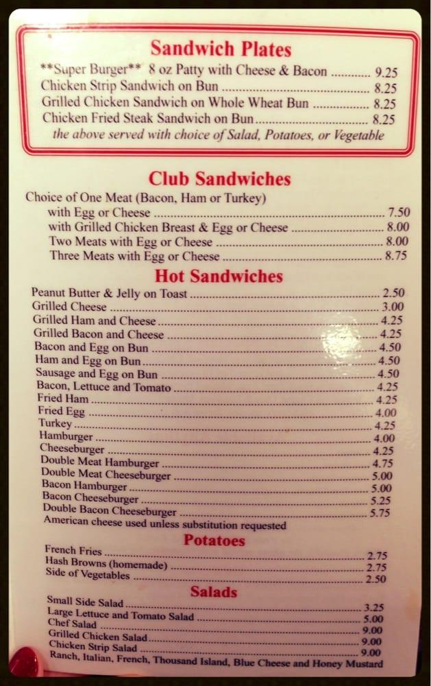 Menu at Strawn's Eat Shop Also restaurant, Bossier City