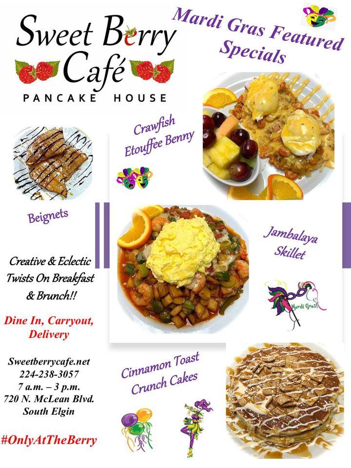 Menu at Sweet Berry Cafe, South Elgin