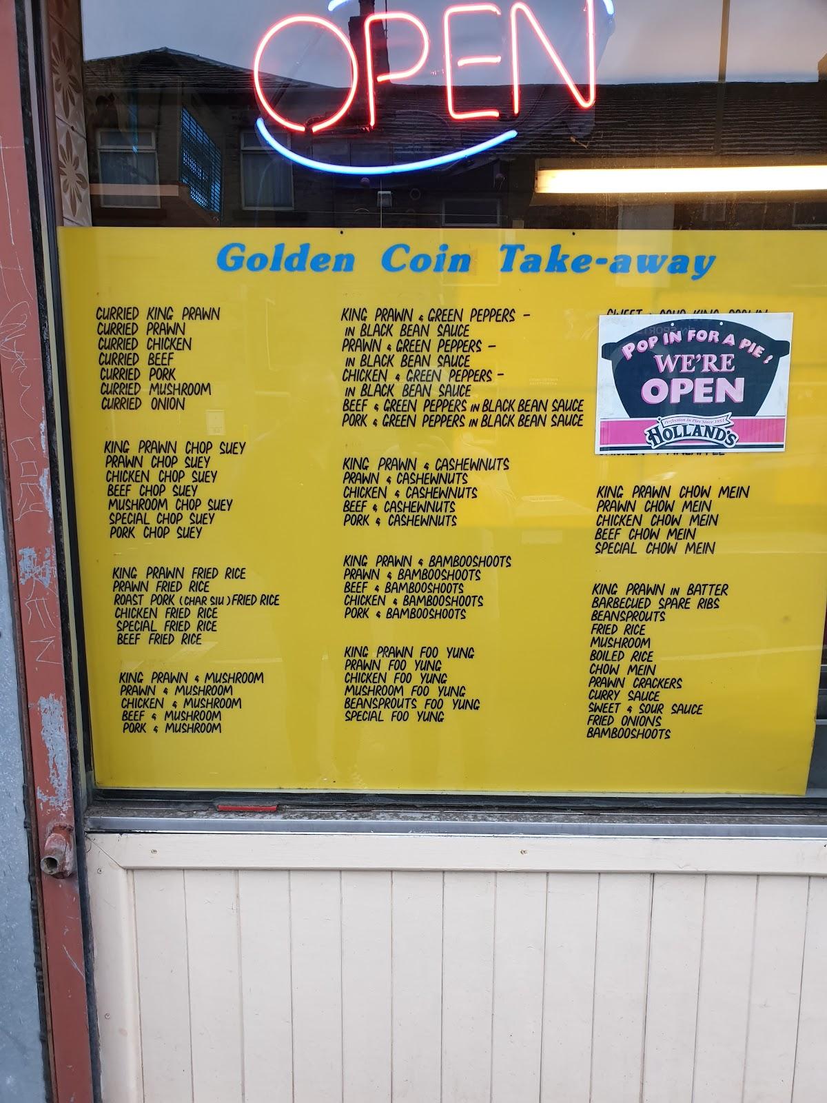 Menu At The Golden Coin Fast Food Hyde