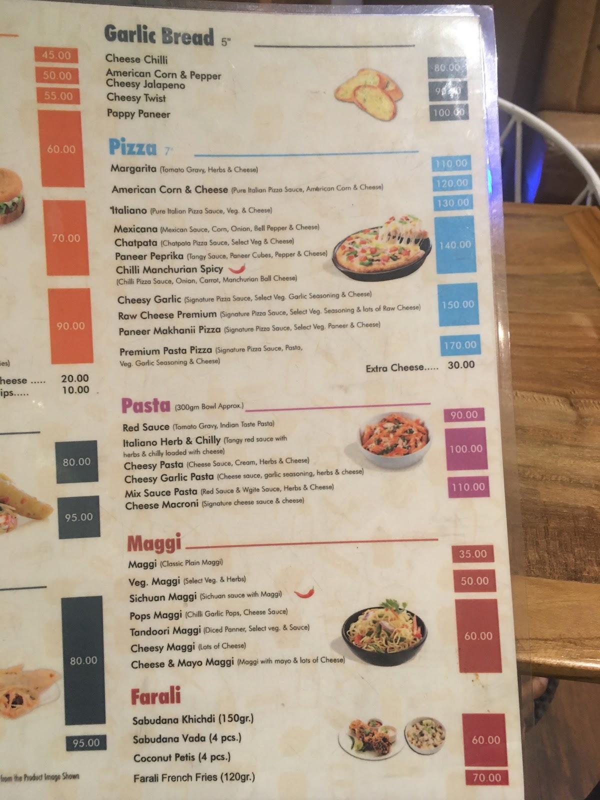 Menu at Cheese & Chips Kadi, Kadi