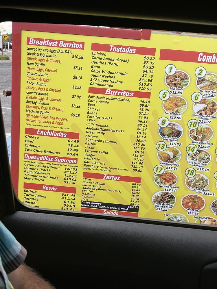Menu at Filiberto's Mexican Food restaurant, Rio Rancho, Sara Rd