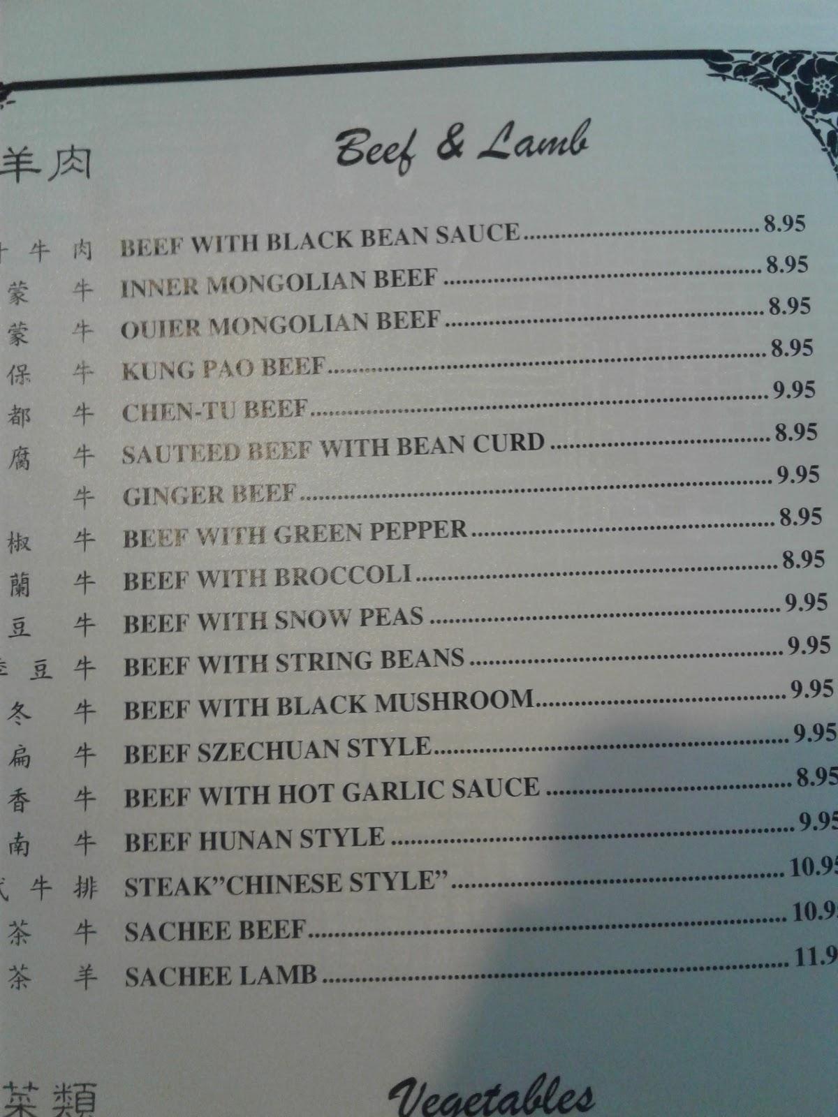 Menu at Golden Gong Chinese Restaurant, Grover Beach