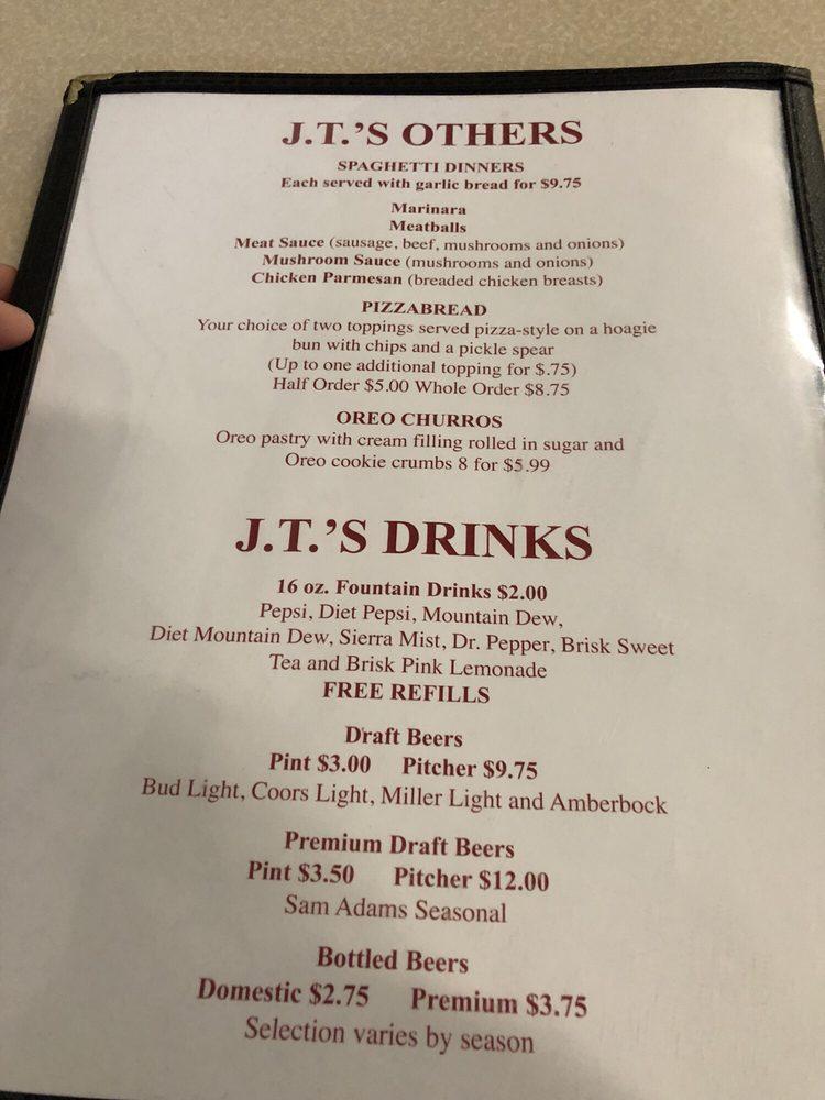 Menu at J T's Pizza & SubsSimpsonville, KY pizzeria, Simpsonville, 129