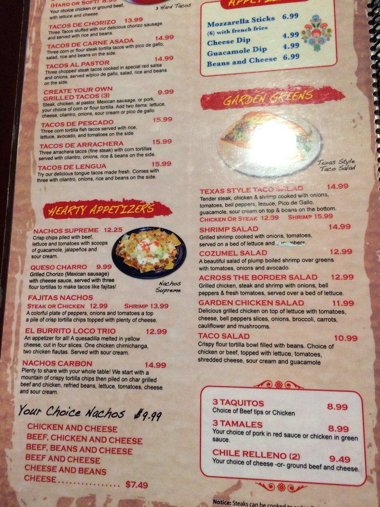 Menu at El Burrito Loco restaurant, Grand Rapids, E Beltline Ave NE