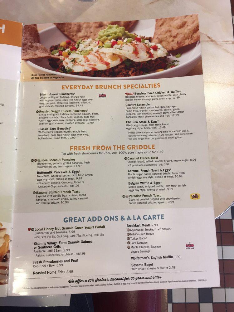 Menu at Silver Diner restaurant, Rockville, Rockville Pike