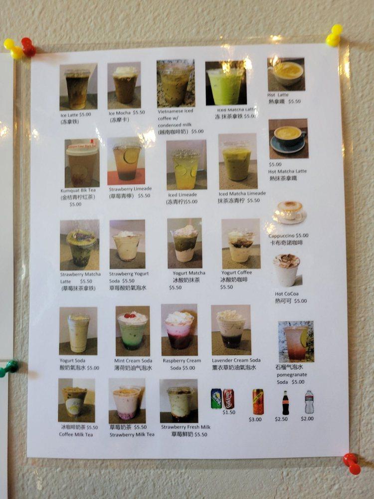 Menu at Jin Jin Deli restaurant, Portland