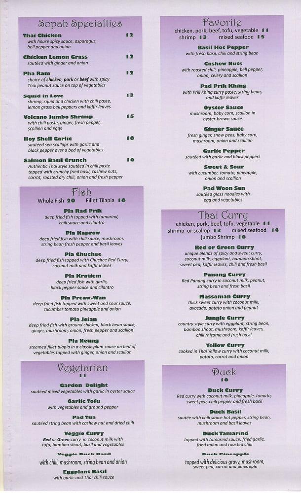 Menu At Sopah Thai Kitchen Restaurant Glen Cove   Ra4a Menu Sopah Thai Kitchen 2022 10 