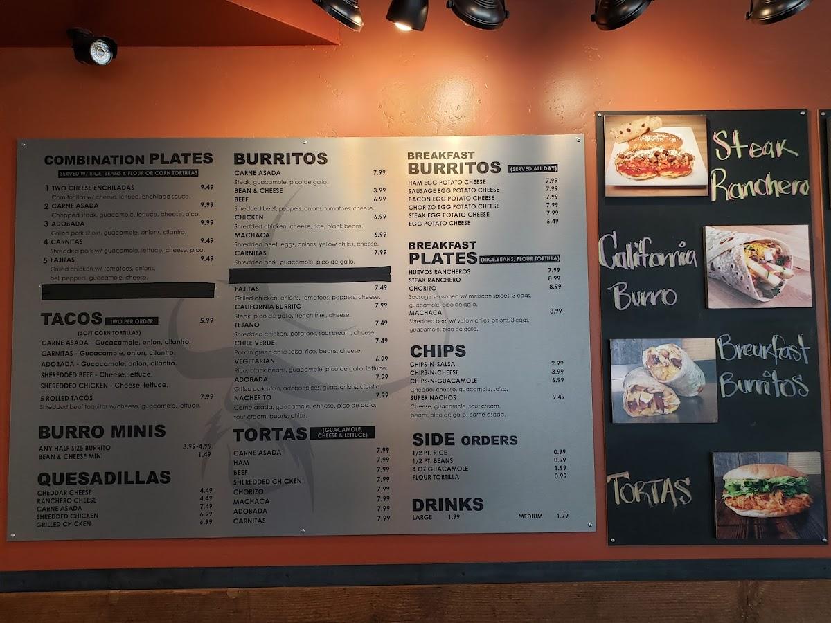 Alberto's menu – SLC menu